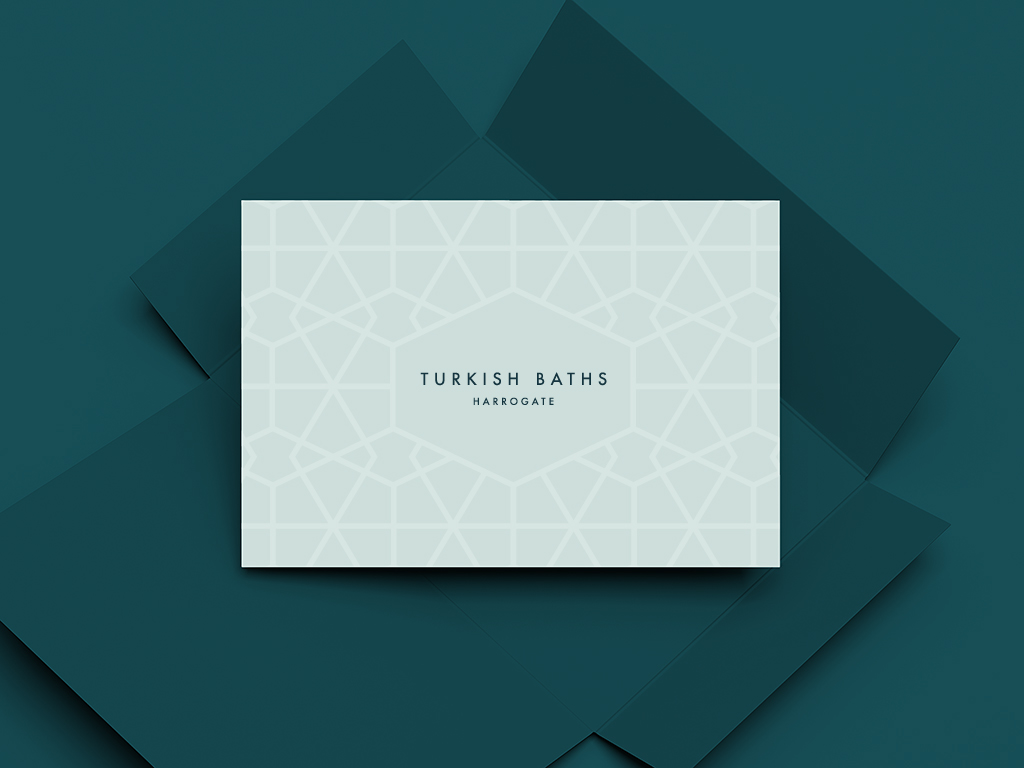 Turkish Baths Harrogate Branding, Gift Card Design
